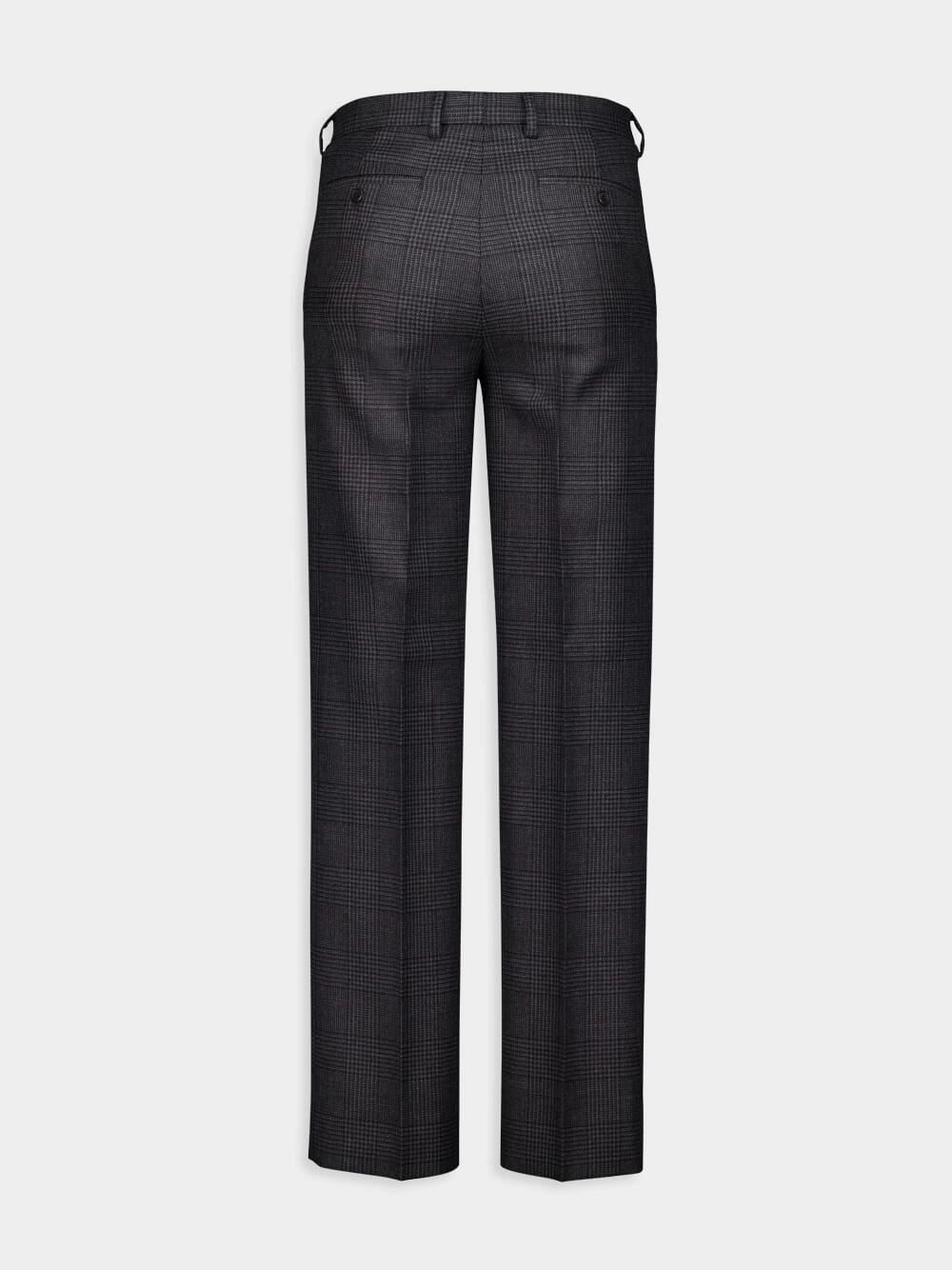 Prince of Wales Check Wool Trousers