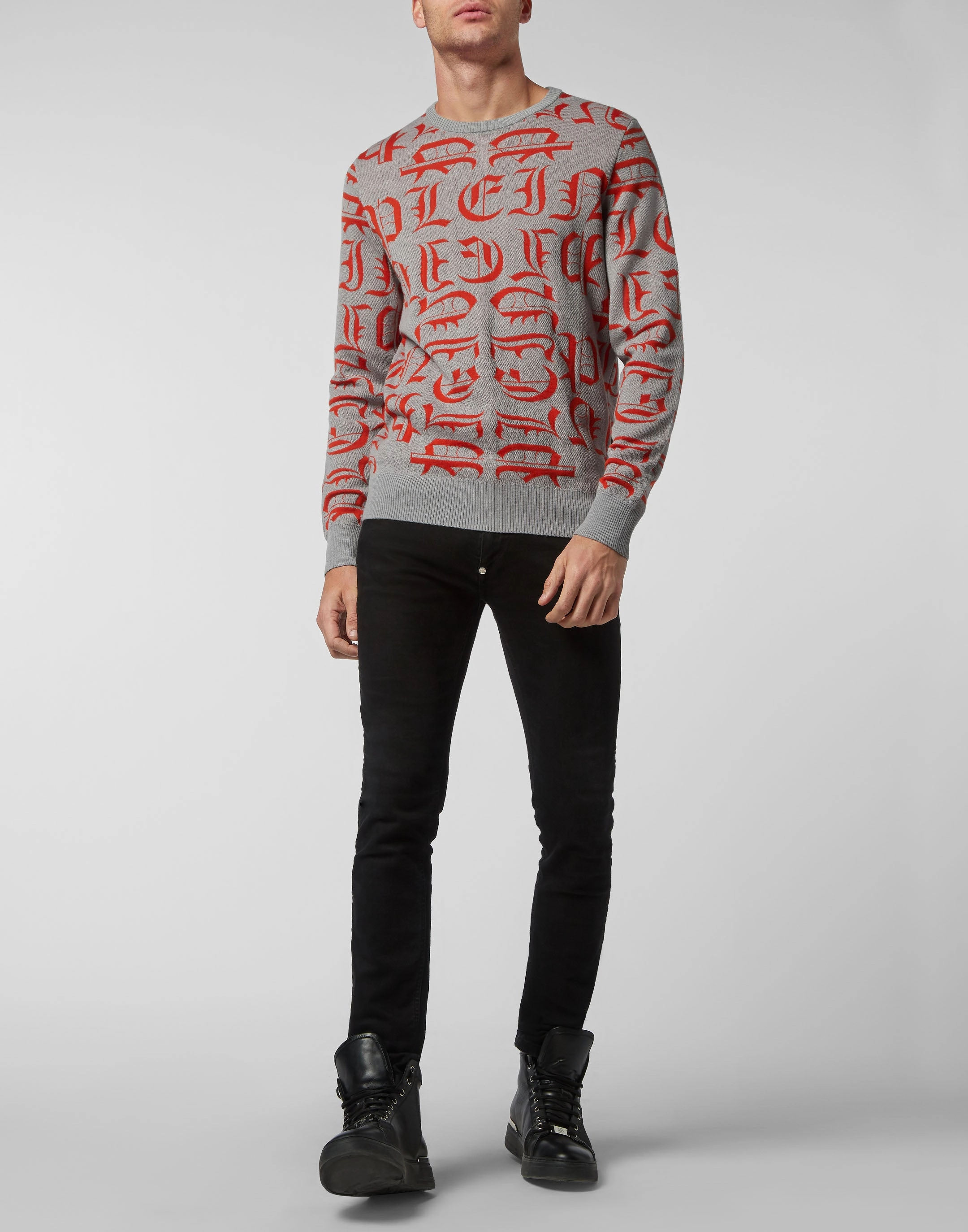 Pullover Round Neck LS Gothic Plein
