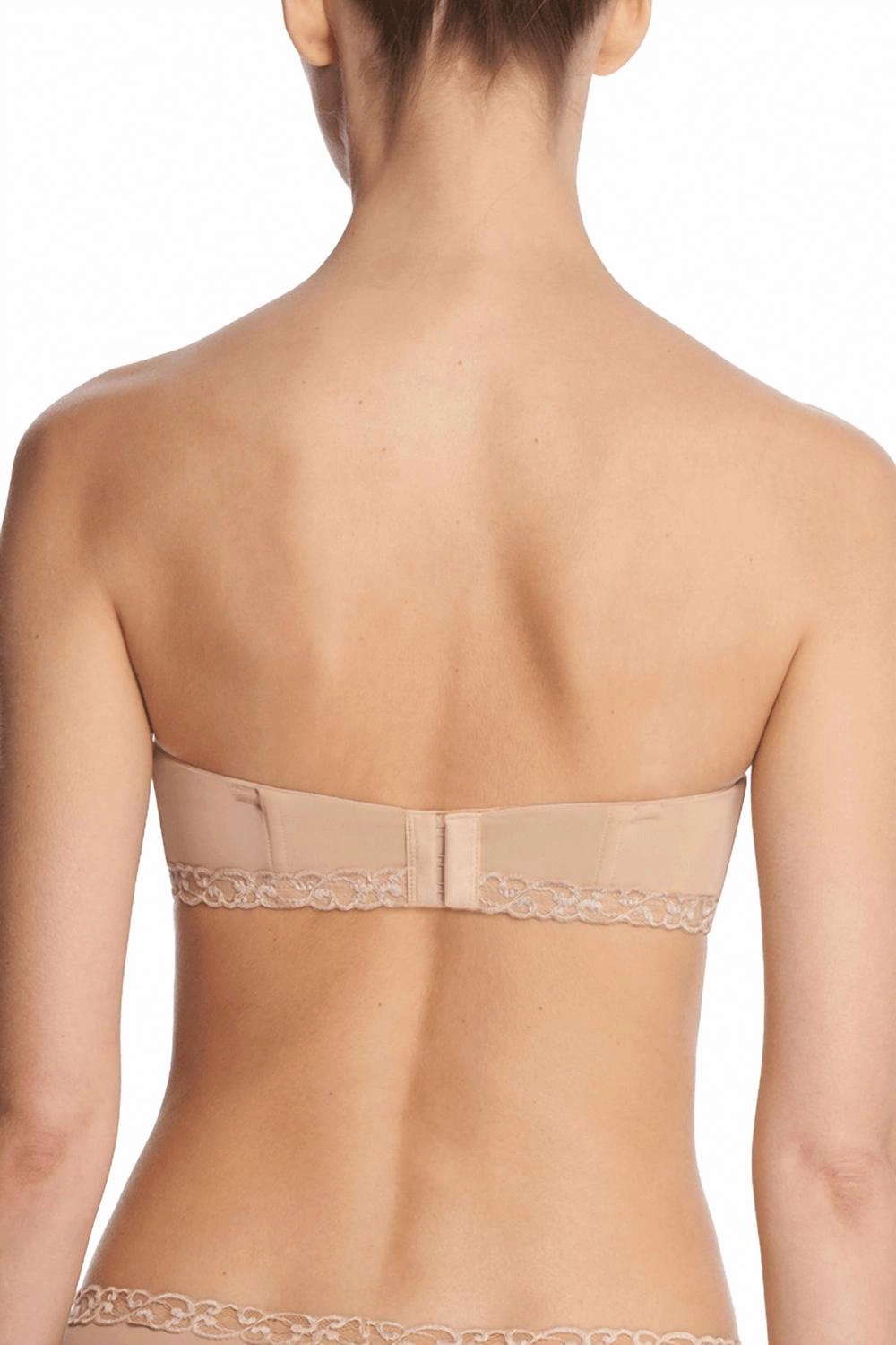 Pure Luxe Strapless Contour Underwire Bra In Cafe