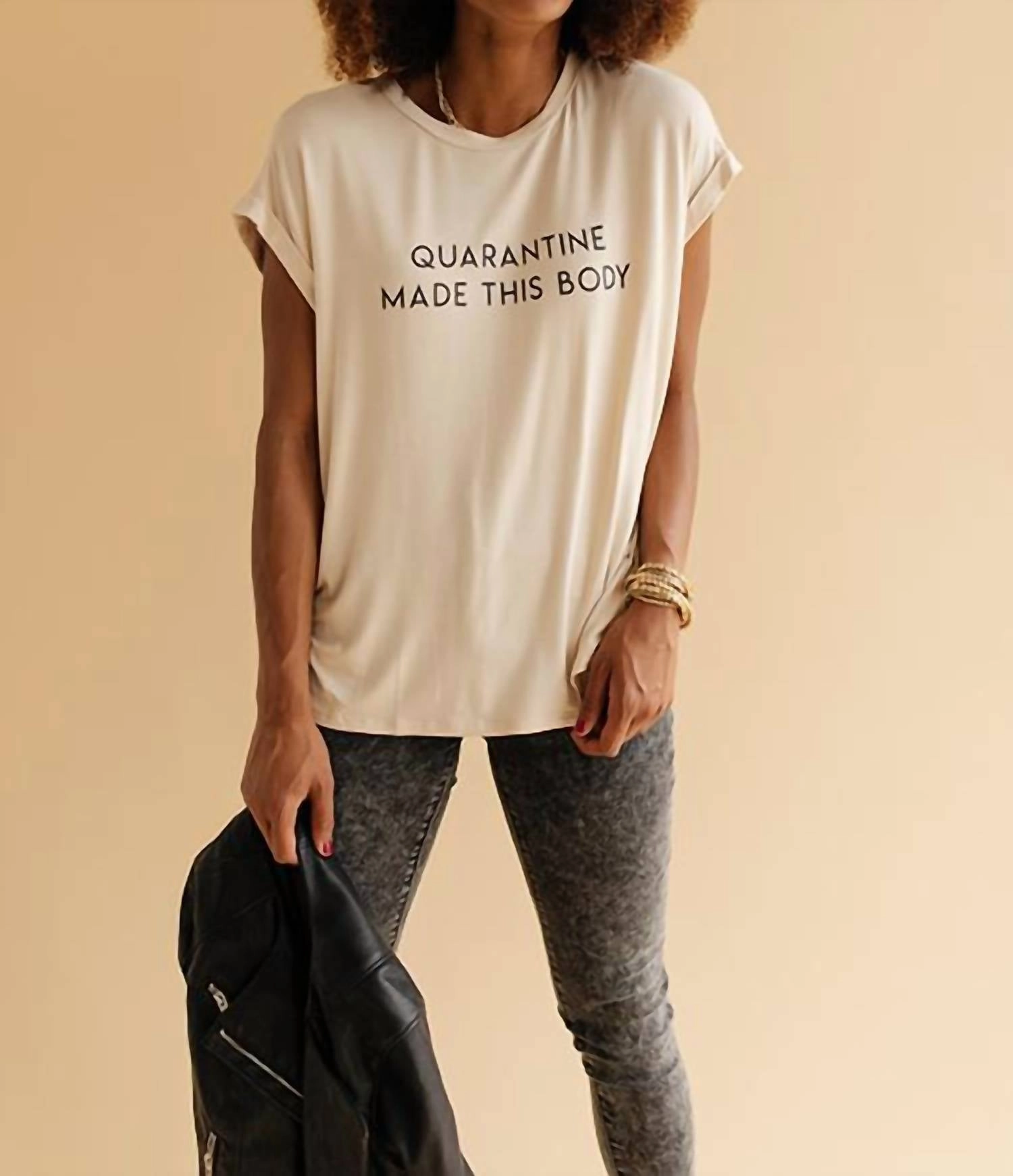 Quarantine Made This Tee In Cream