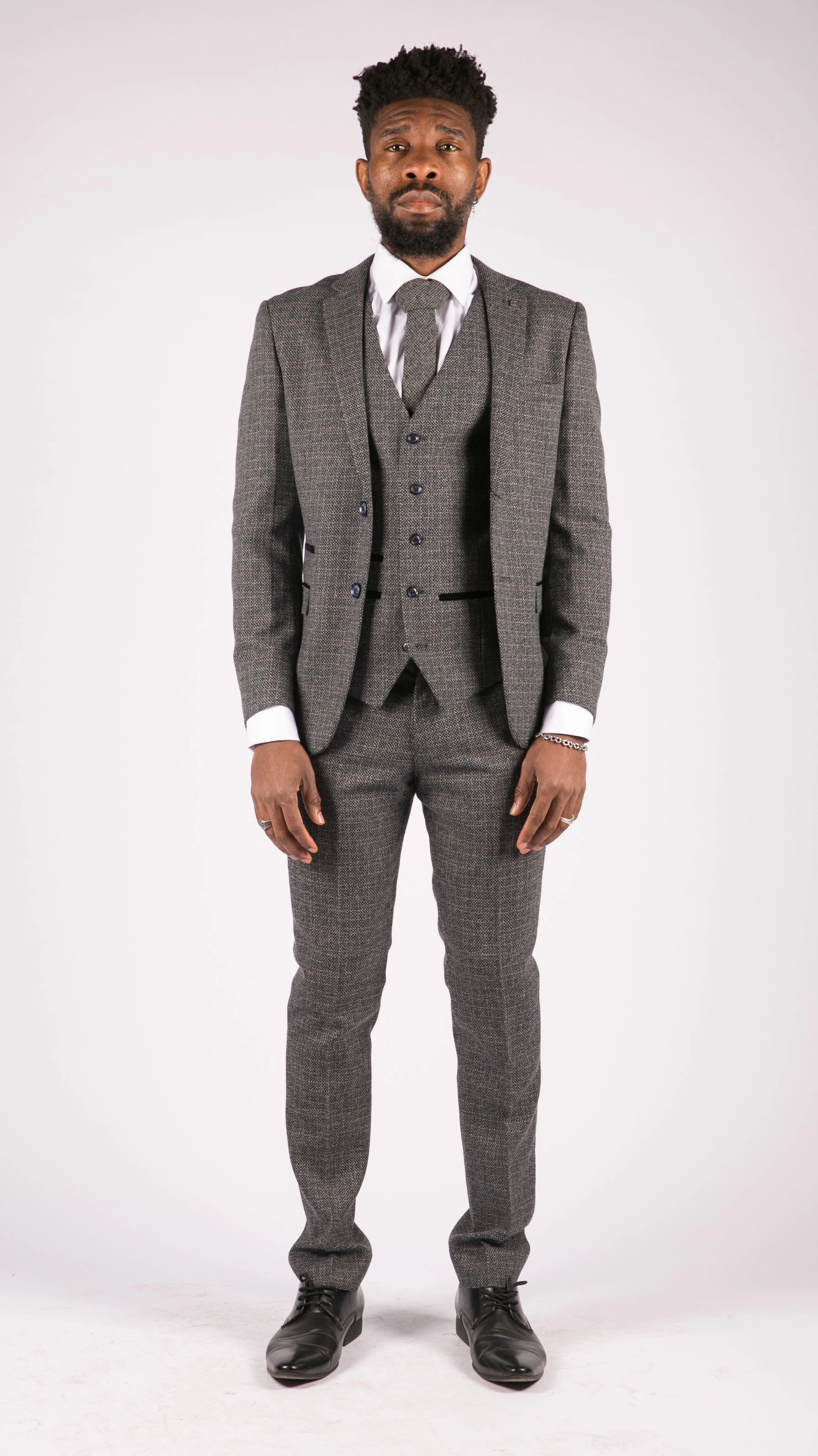Ralph 3 Piece Suit Tweed Check Vintage