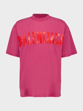 Raspberry Logo Medium Fit T-Shirt Tops Mens - flannel shirts