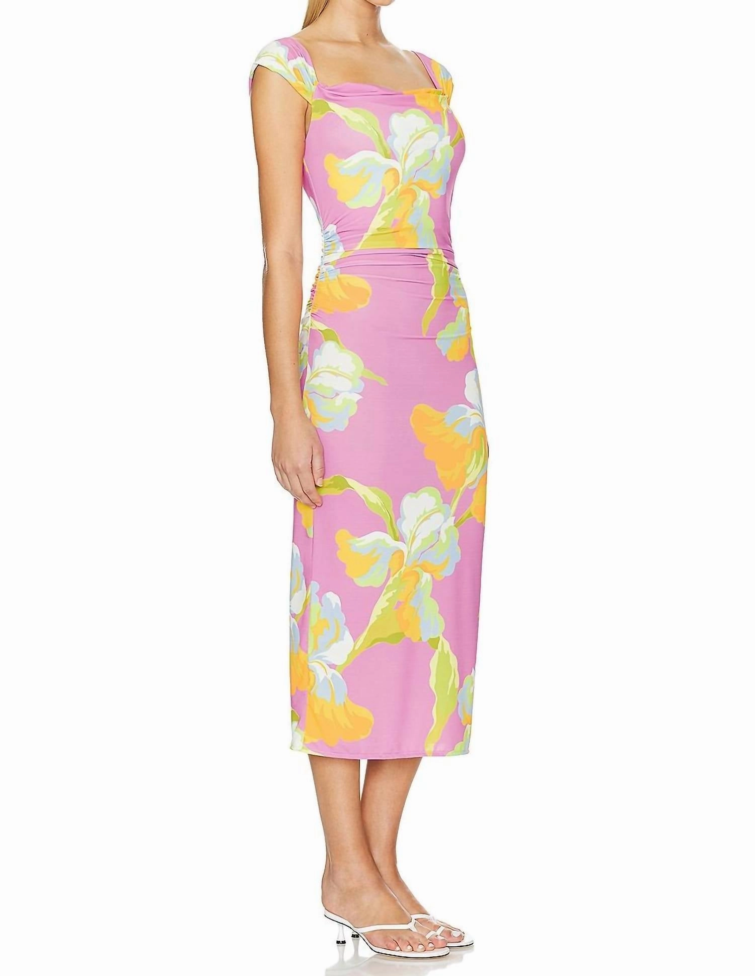 Rebecca Midi Dress In Calypso