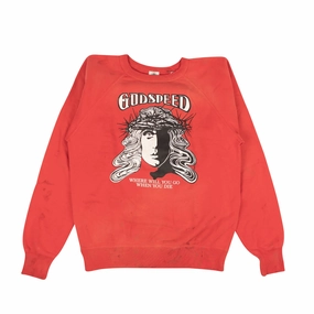 Red Godspeed Raglan Crewneck Sweatshirt winter sweaters outlet