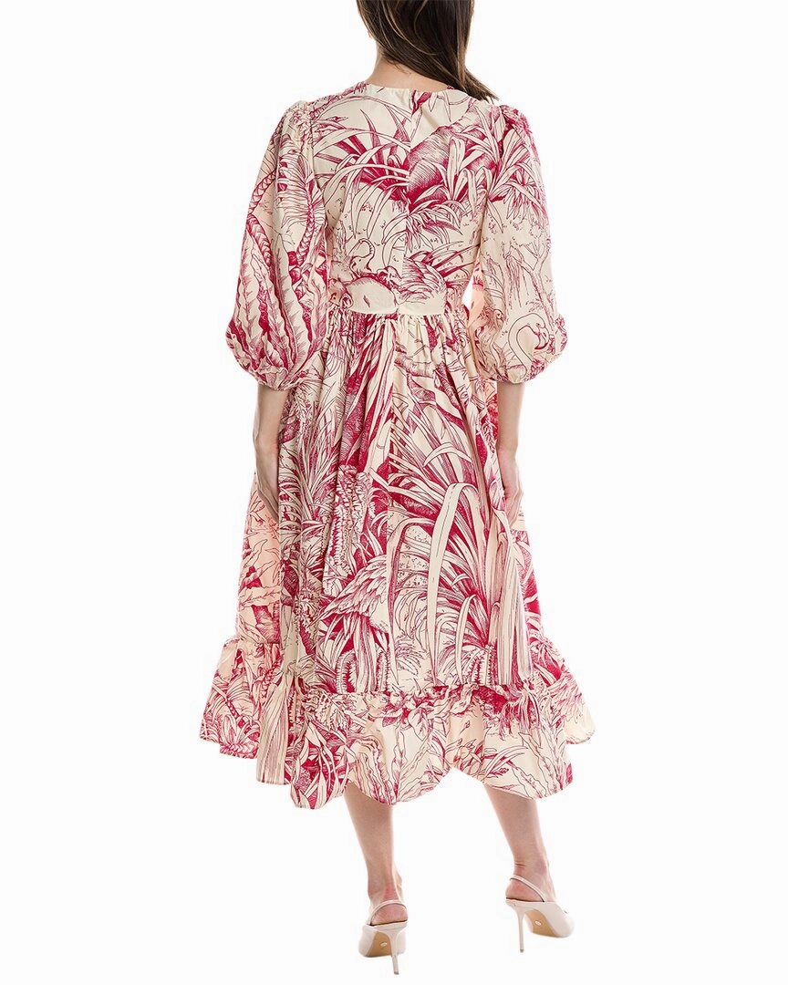 RED Valentino Elbow Sleeve Midi Dress