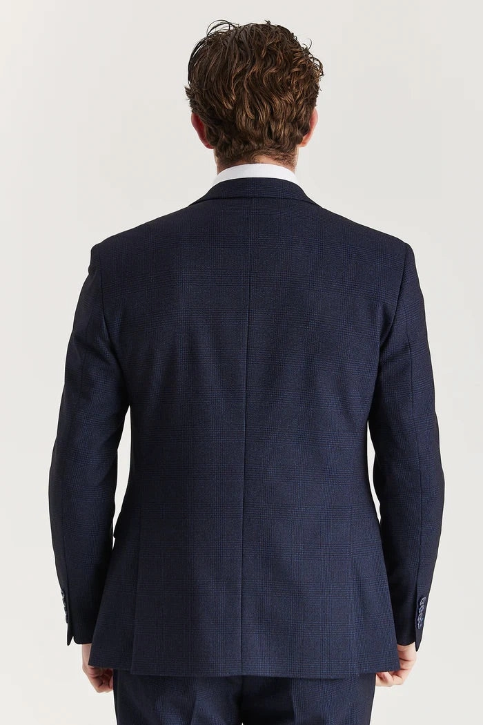 Regent 3 Piece Prince Of Wales Checked Suit