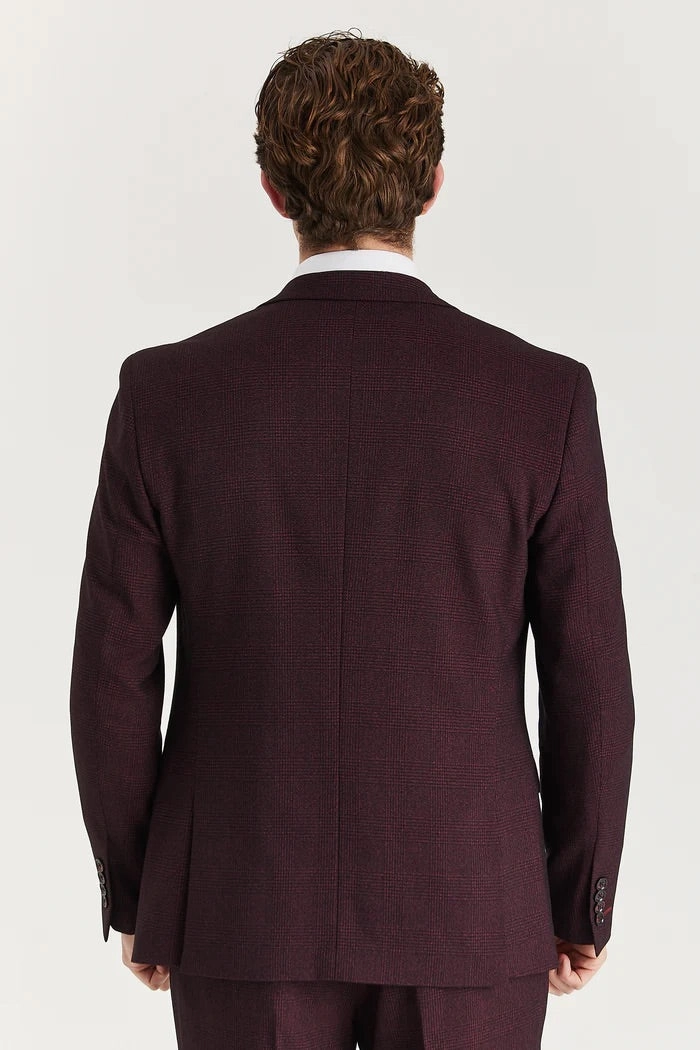 Regent 3 Piece Prince Of Wales Checked Suit