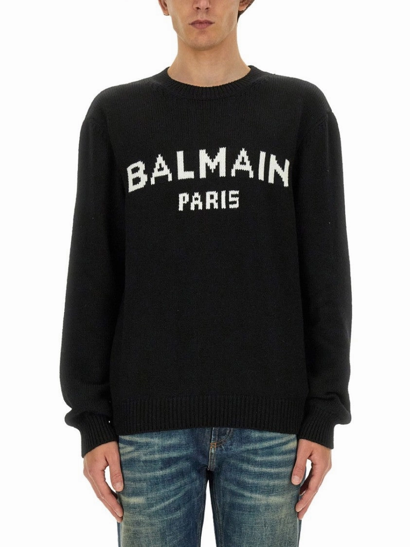 Regular Fit Black Jersey designer sweaters outlet