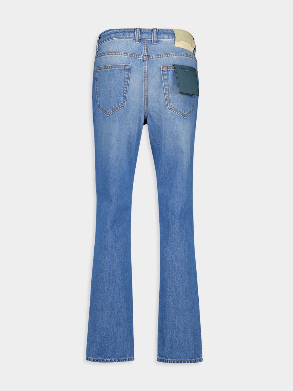 Regular-Fit Blue Denim Jeans