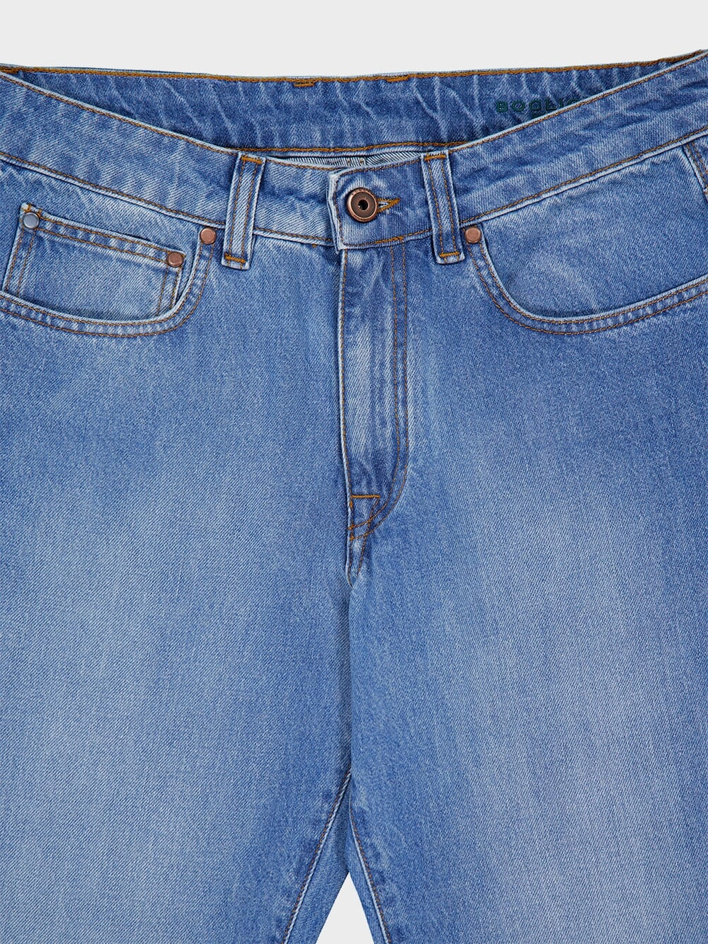 Regular-Fit Blue Denim Jeans
