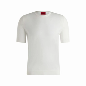 Regular-fit knitted sweater with short sleeves turtleneck sweaters sale