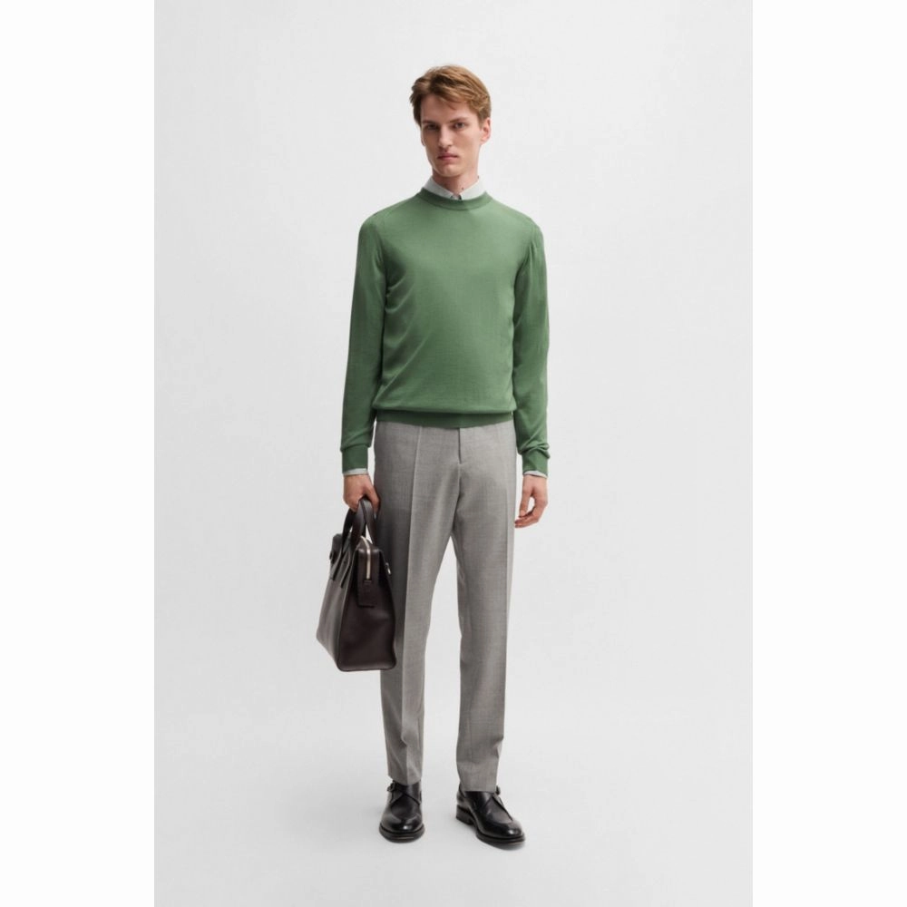 Regular-fit sweater in wool, silk and cashmere