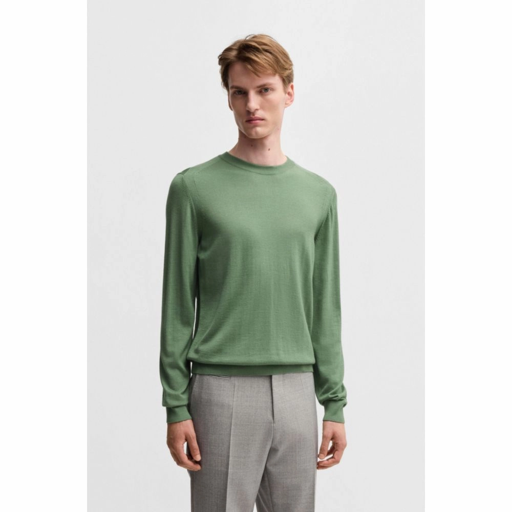 Regular-fit sweater in wool, silk and cashmere