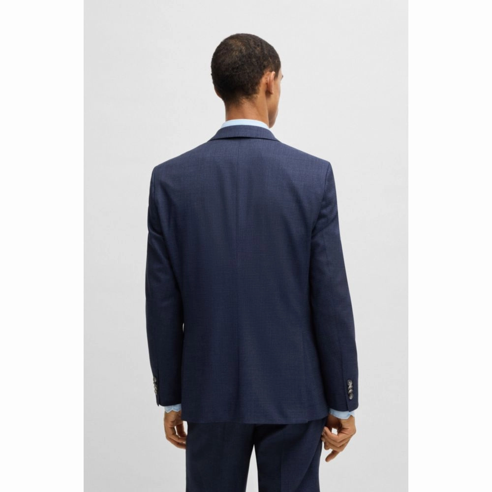 Regular-fit three-piece suit in stretch wool