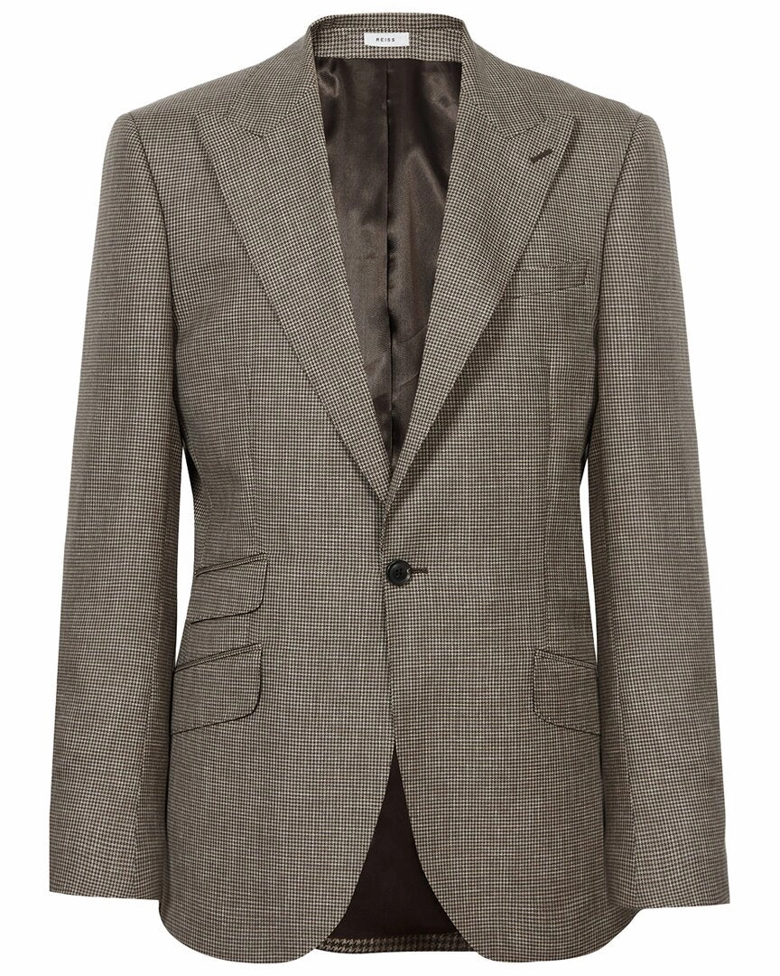 Reiss Dome Wool Suit Jacket