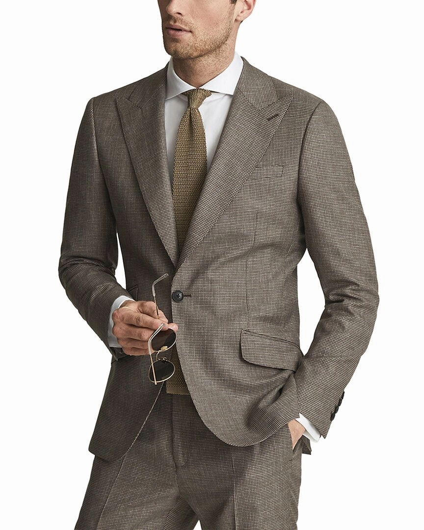 Reiss Dome Wool Suit Jacket