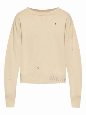 Relaxed Fit Crew Neck Sweater With Distressed Texture winter sweaters outlet