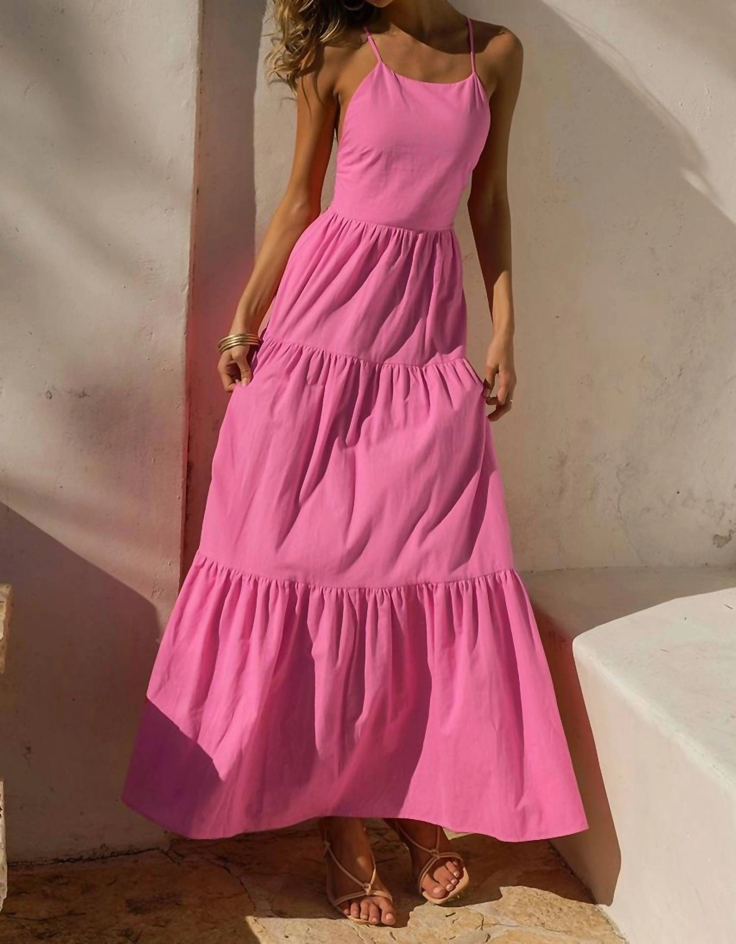 Remy Maxi Dress in Bubblegum