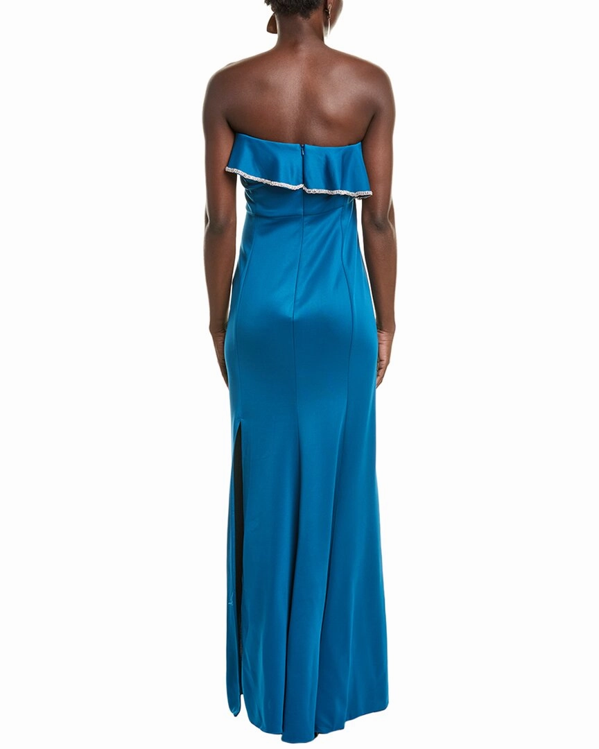Rene Ruiz One-Shoulder Gown