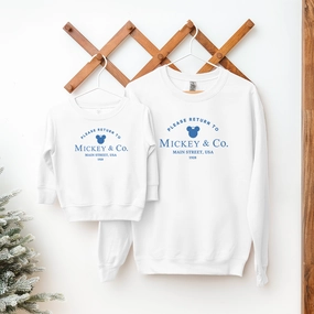 Return To USA Kids Matching Mum & Kid Sweatshirts Holiday Collection - holiday outfits clearance