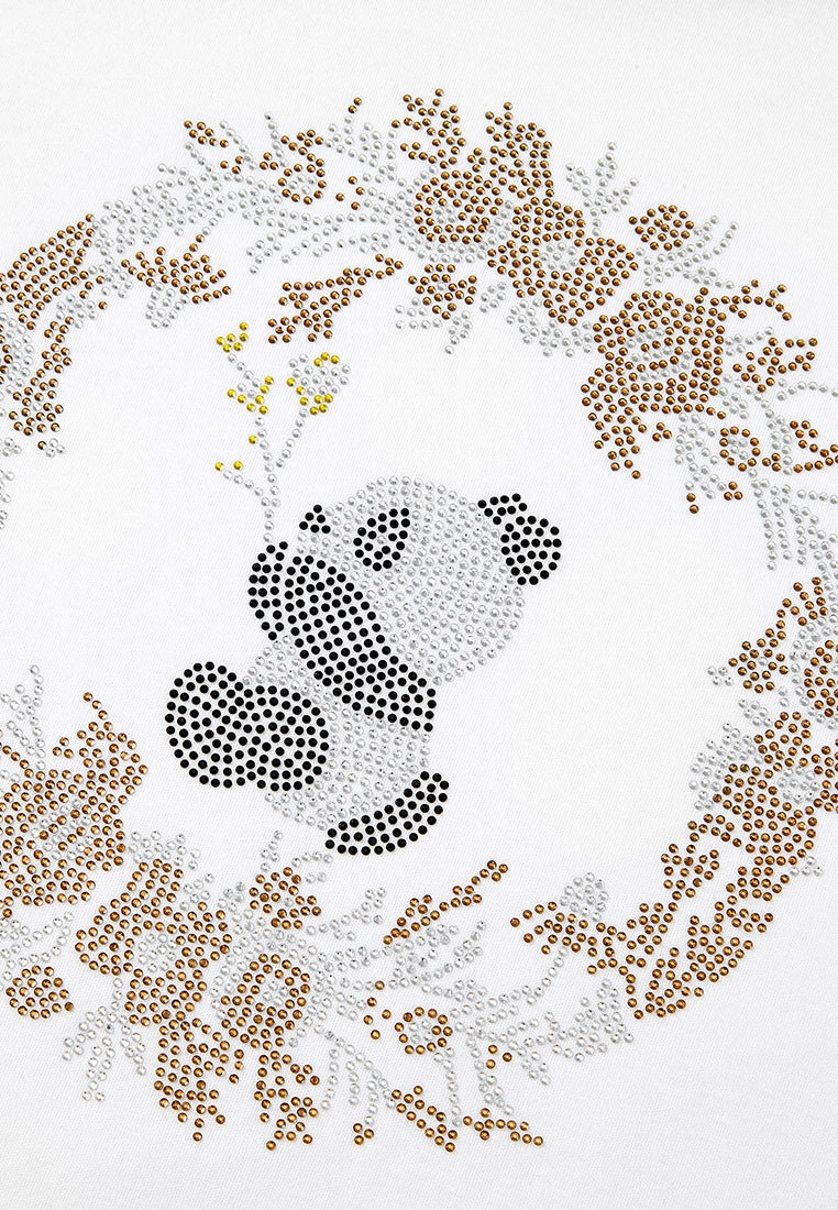Rhinestone Panda T-shirt