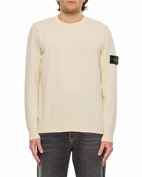 Ribbed Crewneck Sweater With Stitching Pattern cashmere sweaters sale