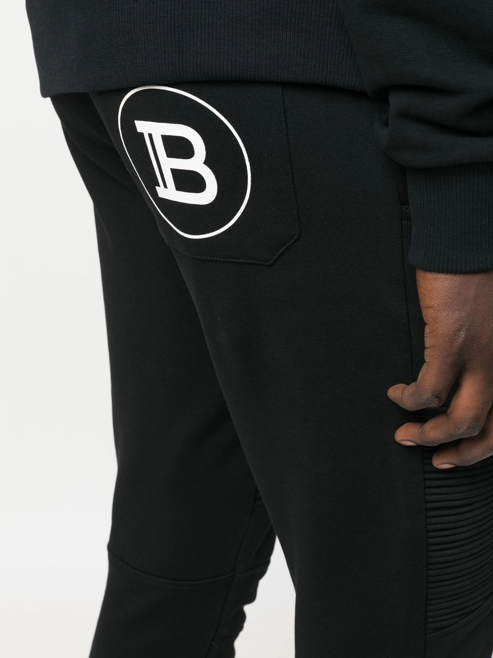 Ribbed track trousers