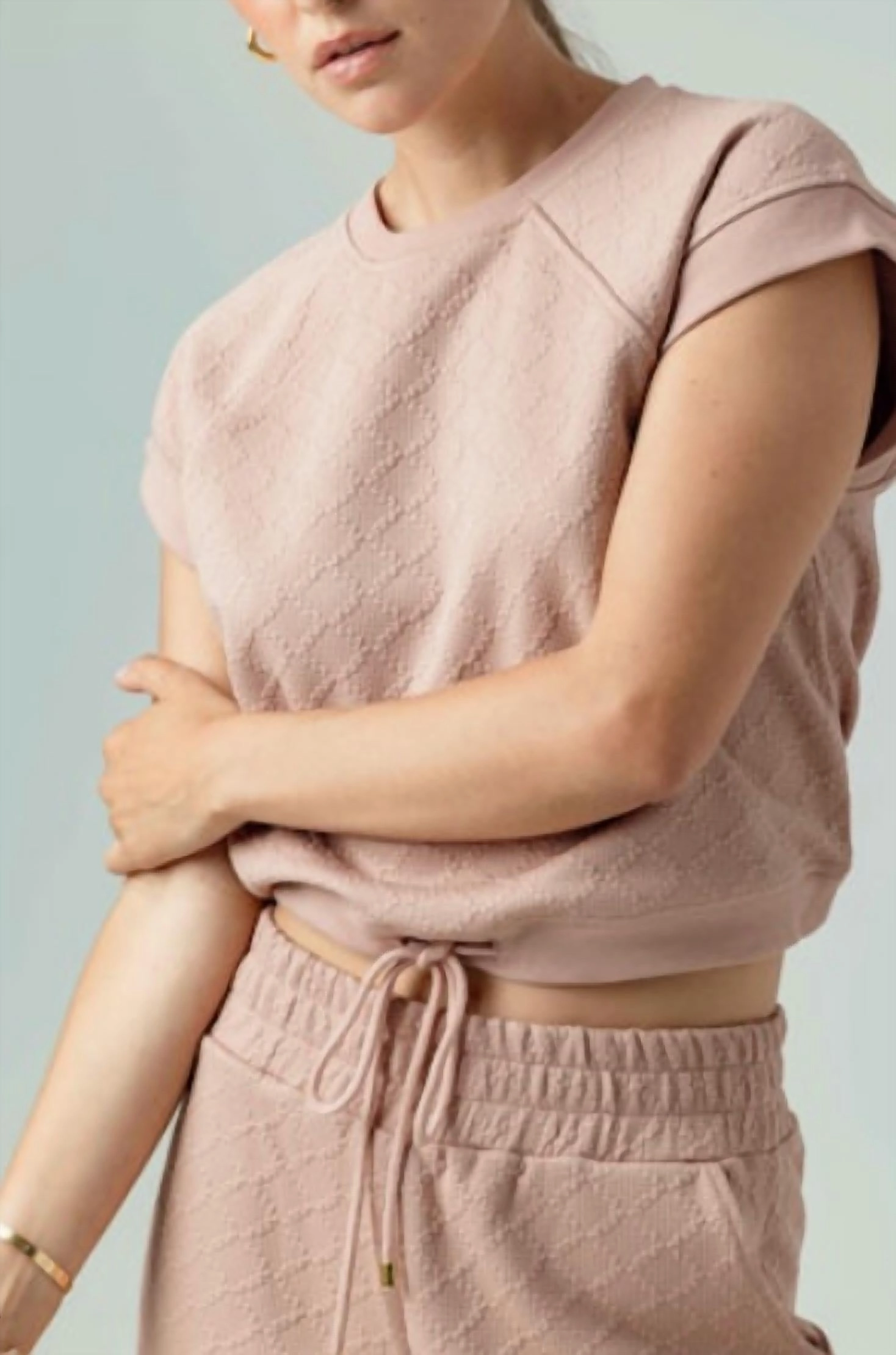 Riley Top In Dusty Rose