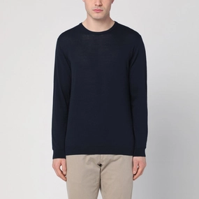 Roberto Collina Men's blue Sweater In Cotton winter sweaters outlet