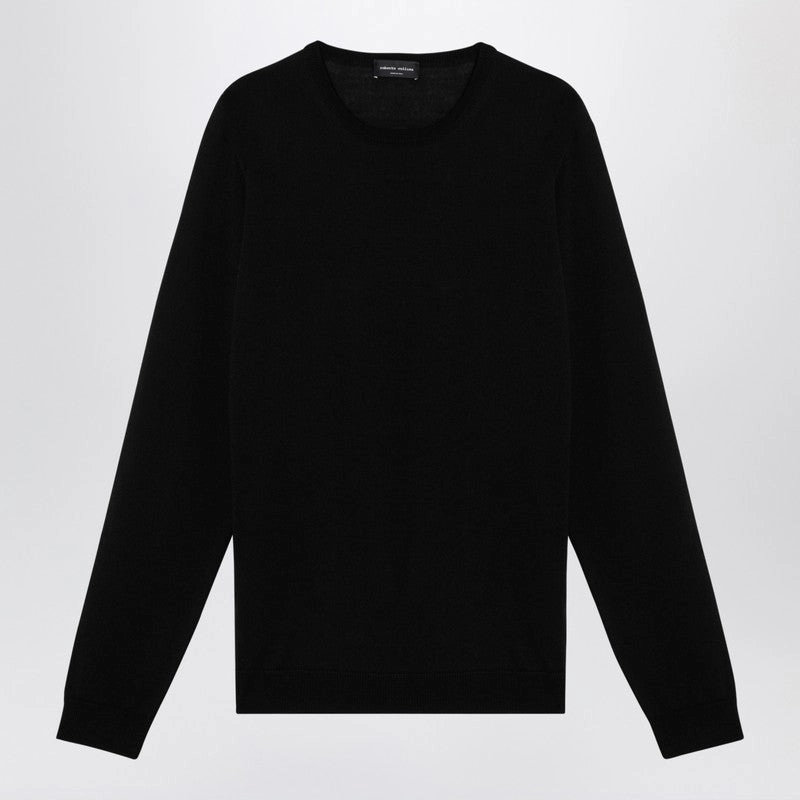Roberto Collina Men's Merino Wool Crew-Neck Sweater knit sweaters cheap