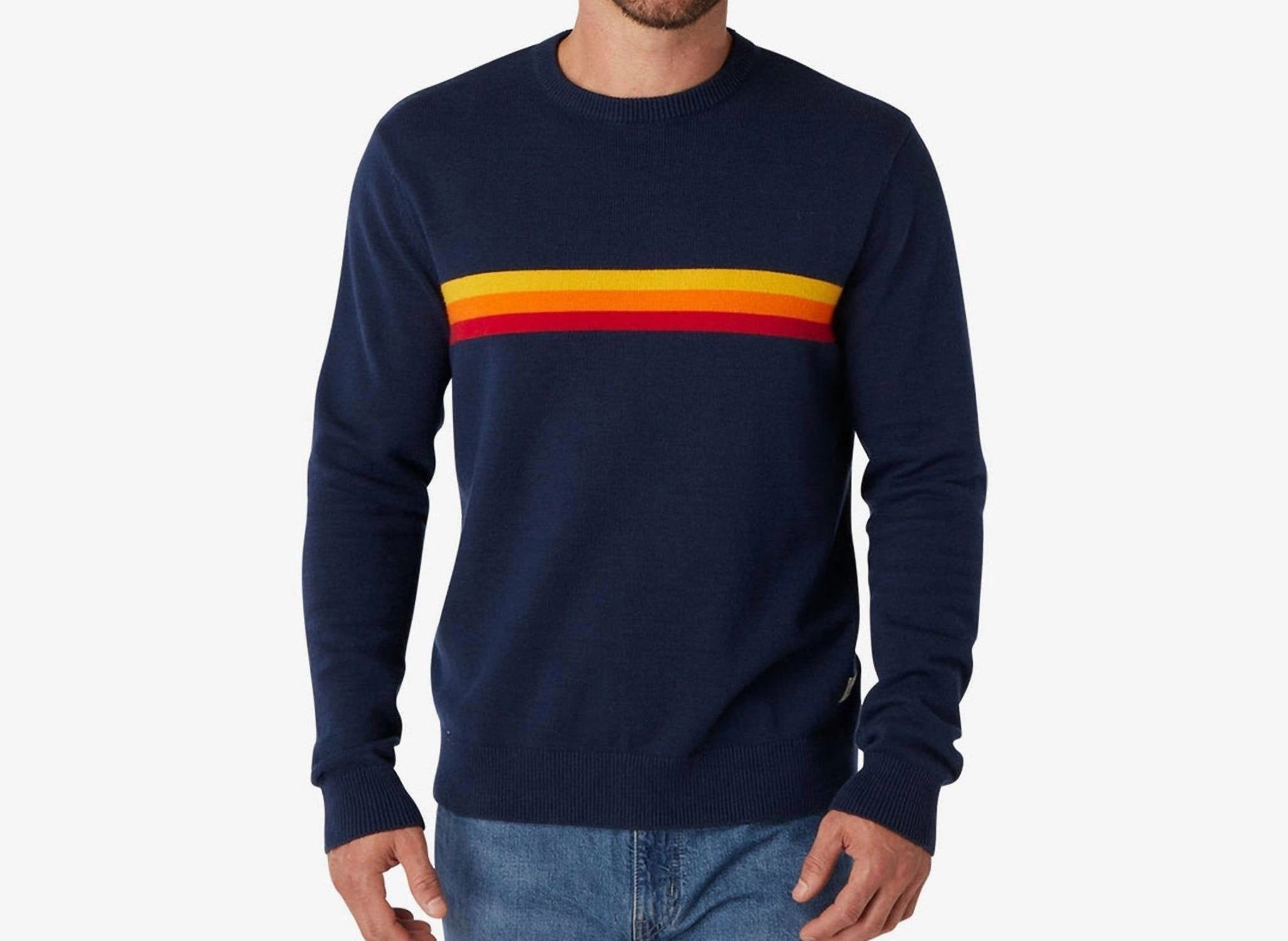 Robinson Sweater In Navy knit sweaters cheap