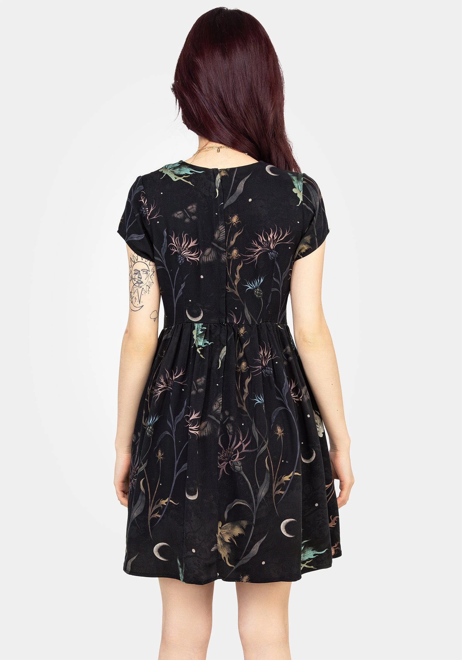 Rosanella Floral Print Mini Smock Dress