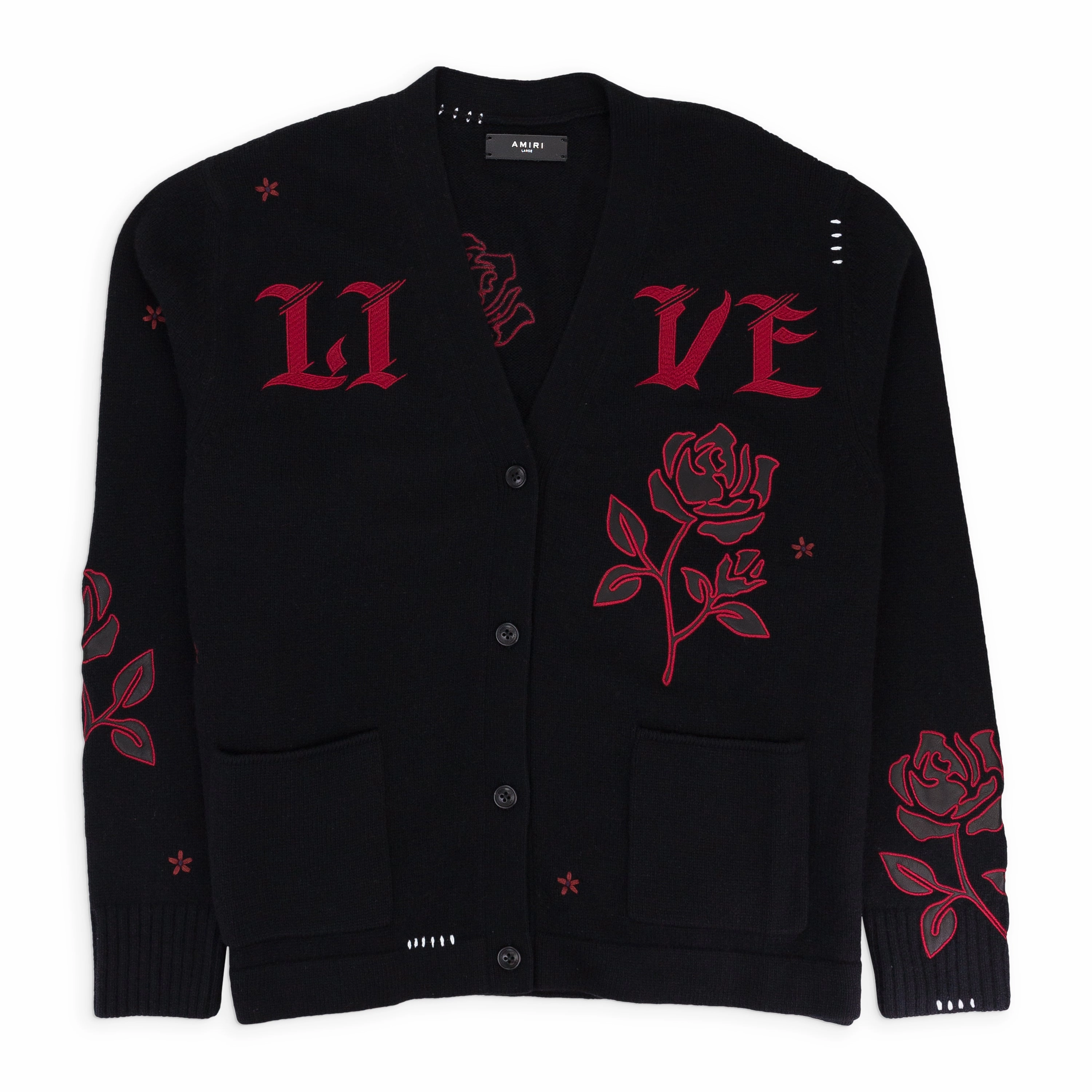 ROSE BLACK/RED CARDIGAN