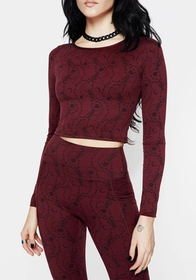 Rosethorn Floral Print Athleisure Sports Crop Top Tops Womens - women's blouses clearance