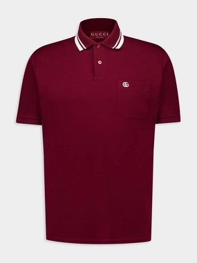 Rosso Ancora Red Cotton Piqu Polo Shirt Tops Mens - men's t-shirts outlet