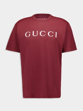 Rosso Ancora Red Cotton T-Shirt with Print Tops Mens - flannel shirts