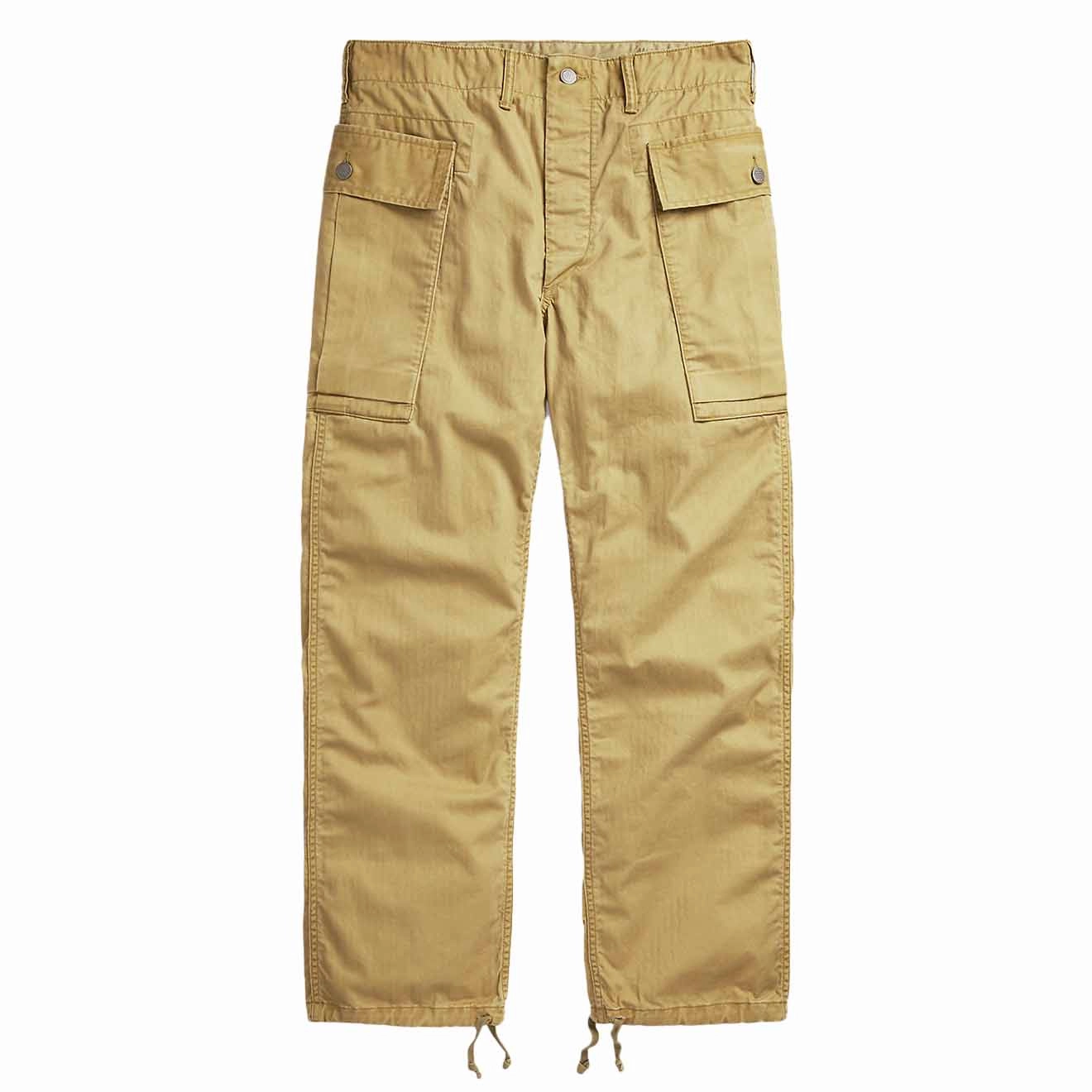 RRL by Ralph Lauren Herringbone Twill Cargo Trouser Khaki mens joggers promo code