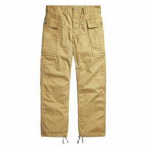 RRL by Ralph Lauren Herringbone Twill Cargo Trouser Khaki mens joggers promo code
