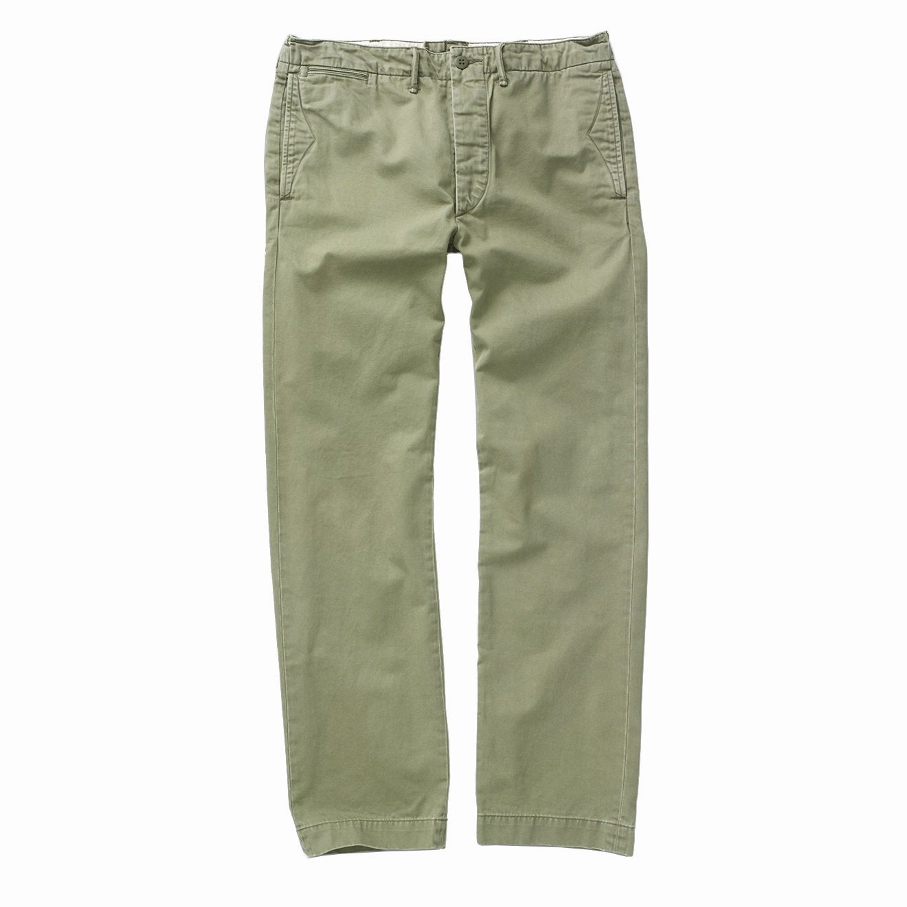 RRL by Ralph Lauren Officers Flat Pant Chino Olive mens joggers promo code