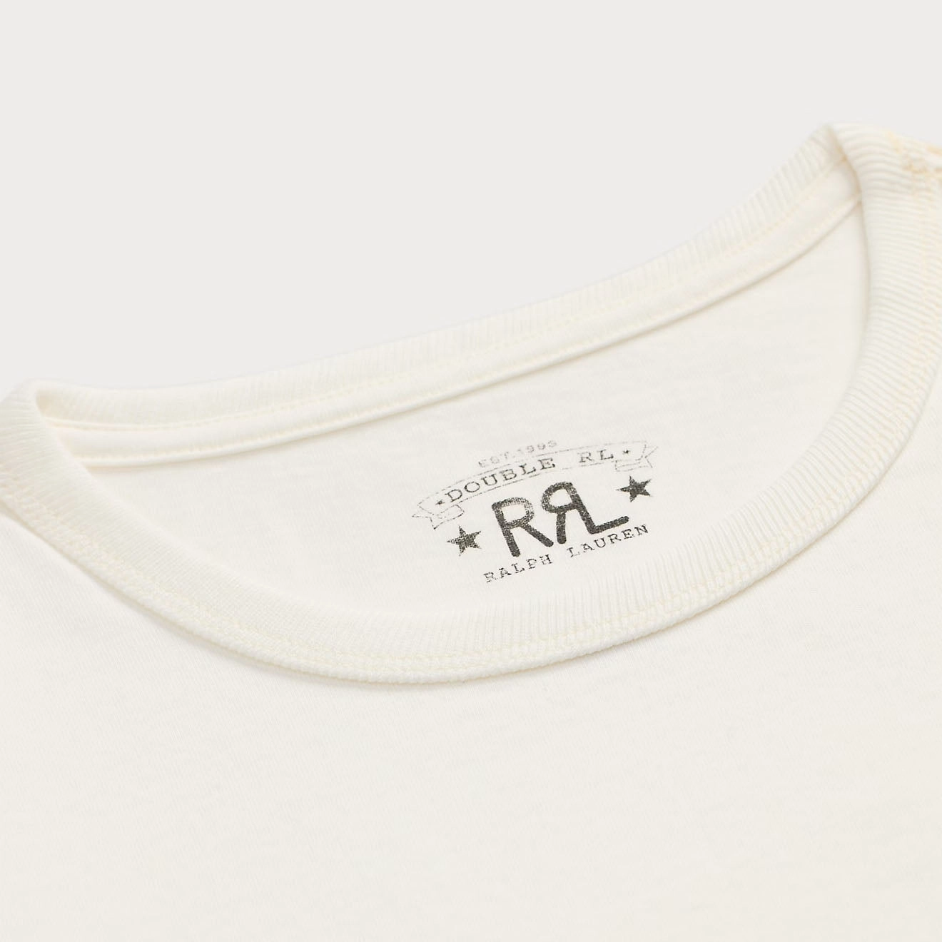RRL By Ralph Lauren Relaxed Fit Heavyweight Jersey T-Shirt Warm White