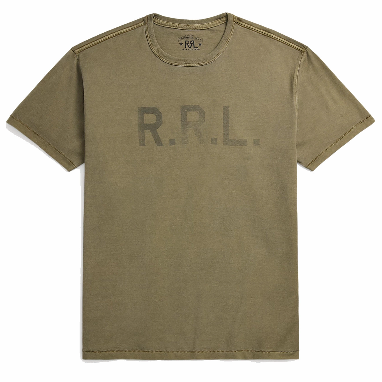 RRL By Ralph Lauren S/S Graphic T Shirt New Olive henley shirts online