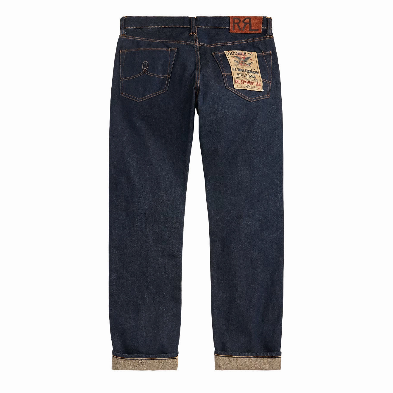 RRL by Ralph Lauren Straight Fit Low Waist Selvedge Jean Once Washed 3