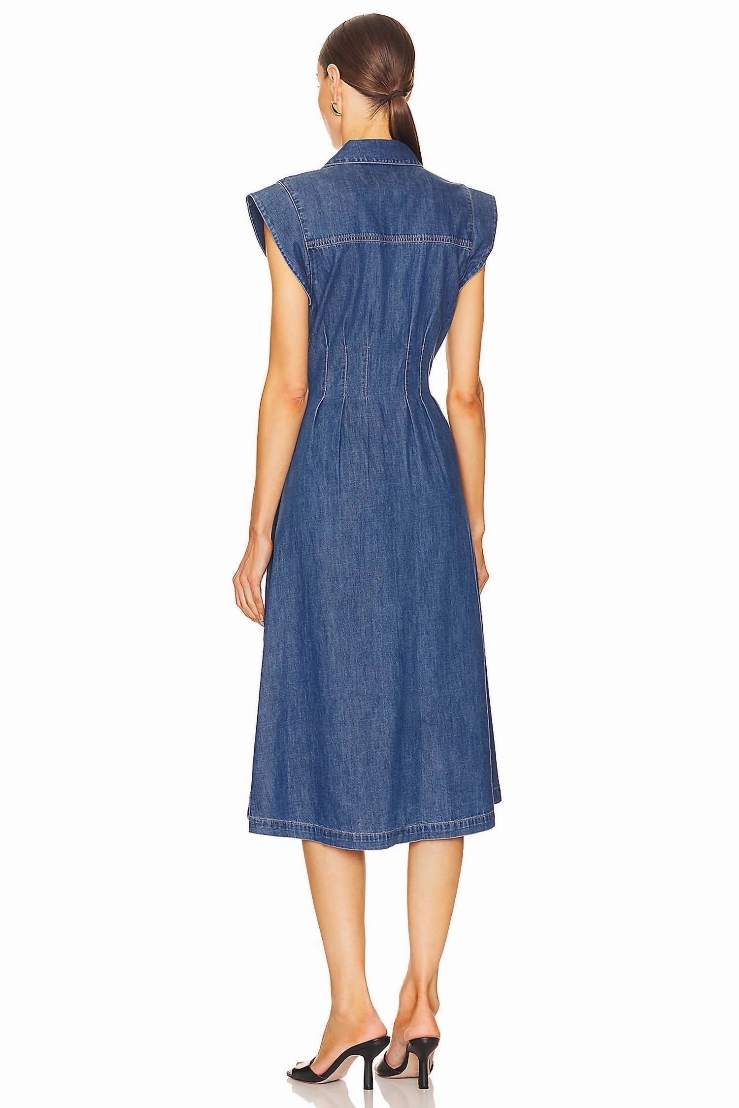 Ruben Midi Dress In Cornflower