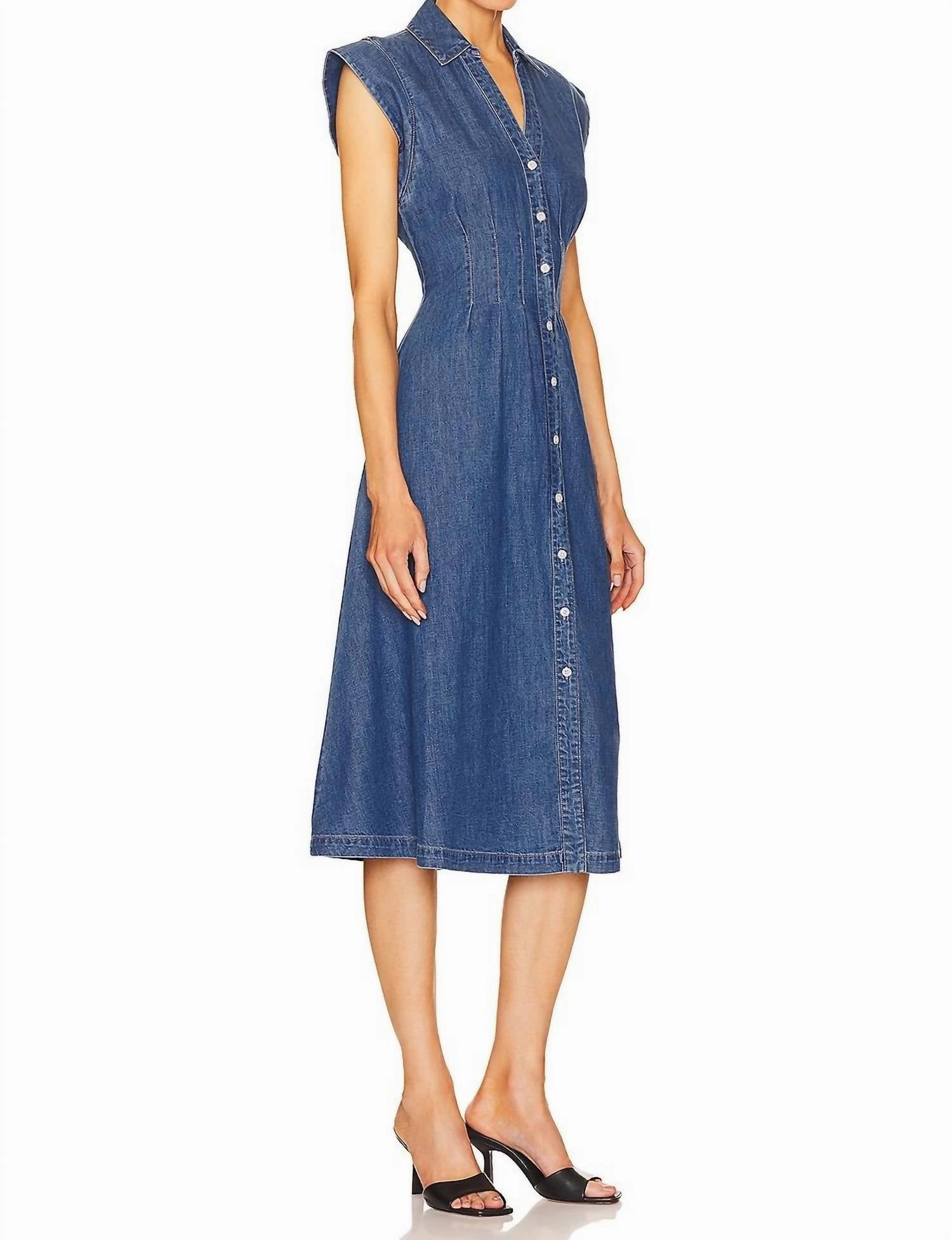 Ruben Midi Dress In Cornflower