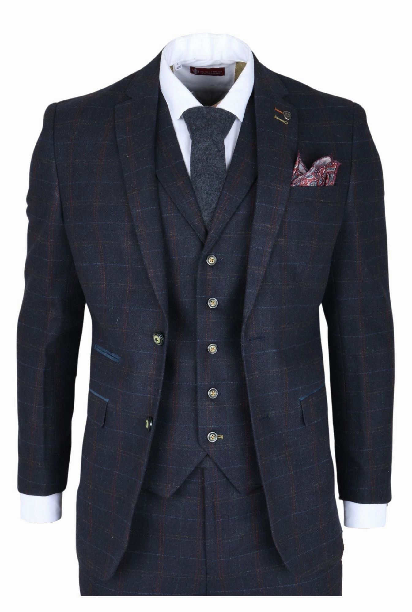 Ryan 3 Piece Tweed Slim Fit Suit
