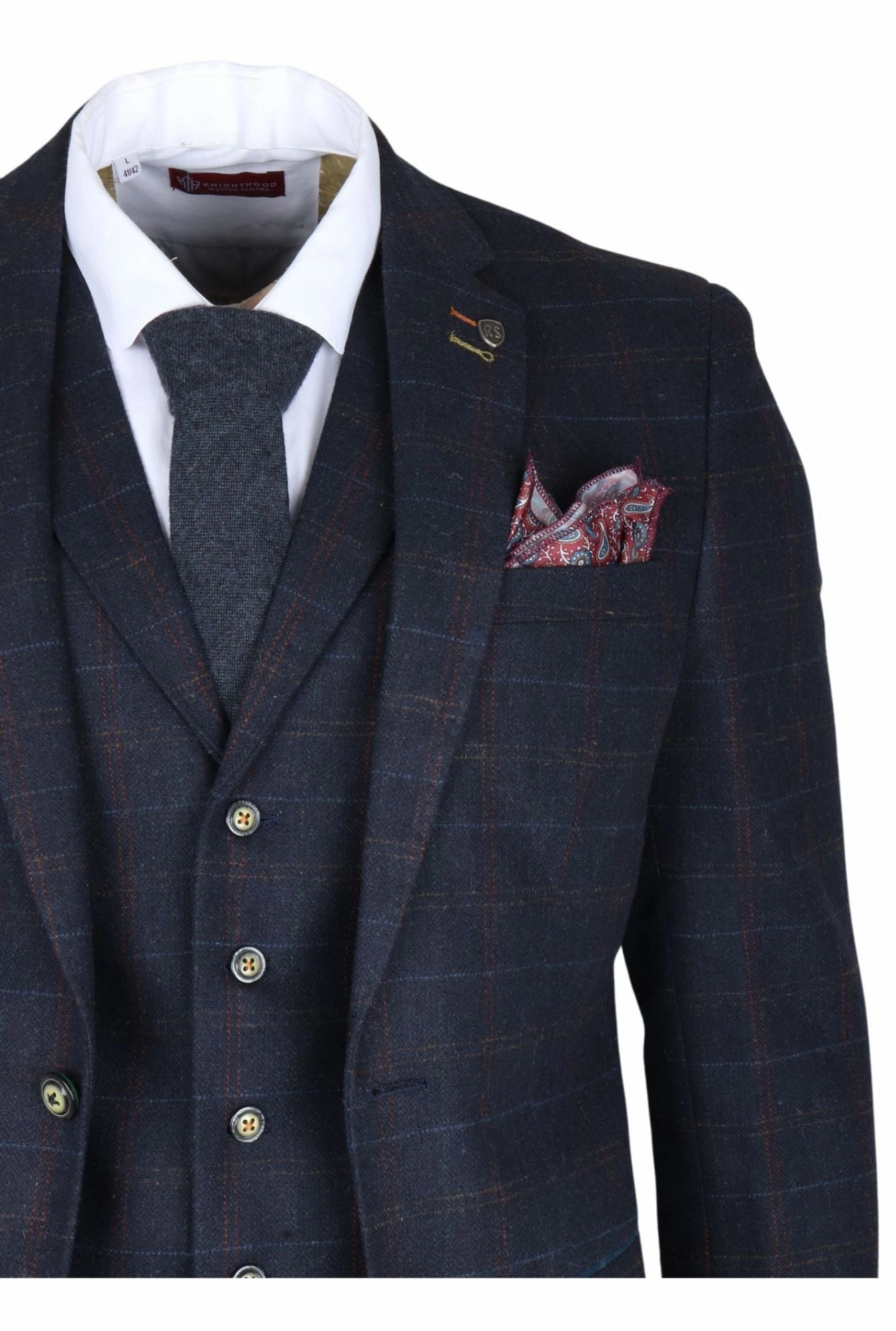 Ryan 3 Piece Tweed Slim Fit Suit