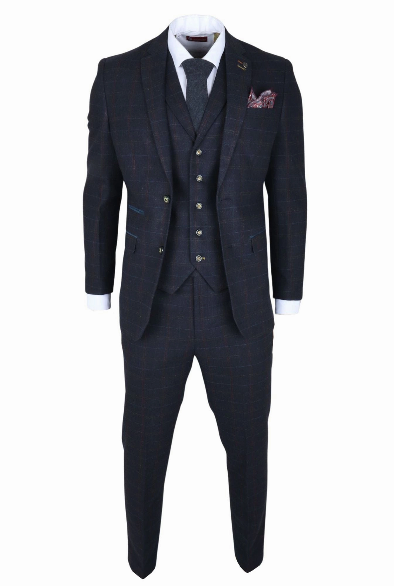 Ryan 3 Piece Tweed Slim Fit Suit