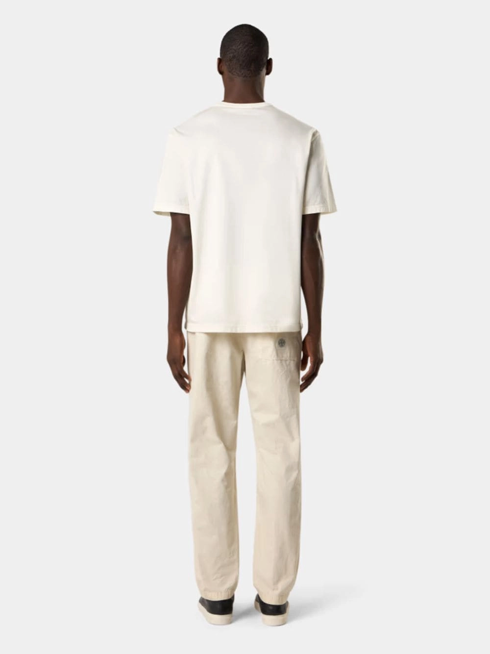 Sand Beige 'Old' Effect Fatigue Trousers