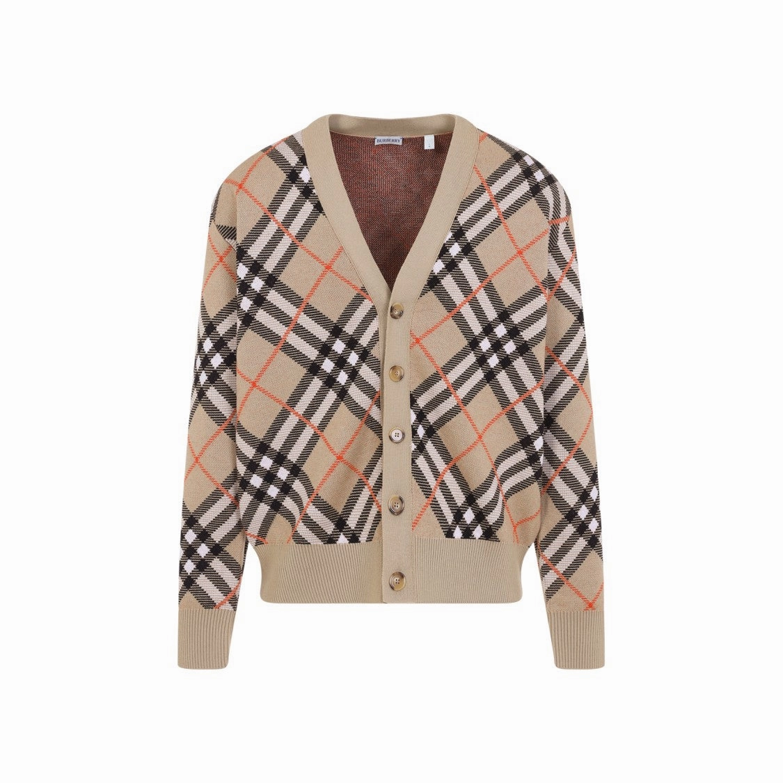 Sand Beige Wool Cardigan designer sweaters outlet