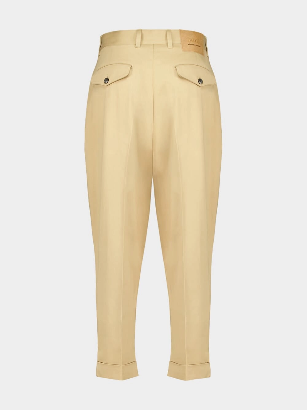 Sand Carrot Fit Cotton Trousers
